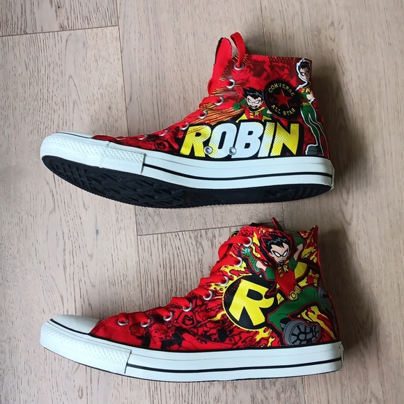 CONVERSE Teen Titans Hi Tops Size 12 - Picture 4 of 11